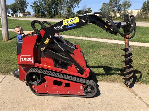 mini skid steer auger drives|skid steer post hole auger.